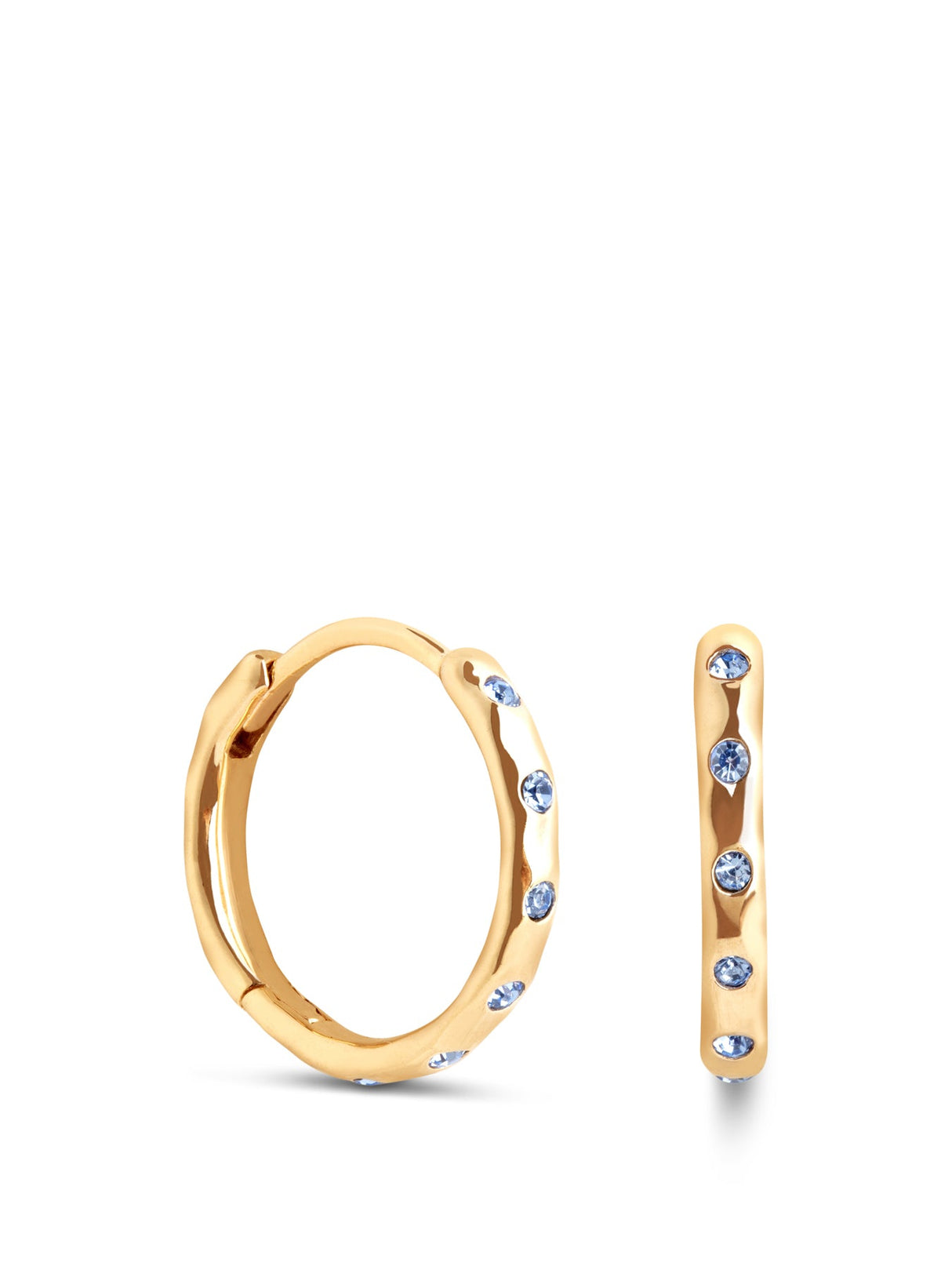 Molten Texture Opal Hoops