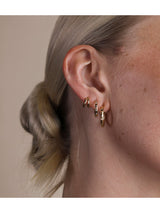 Molten Texture Opal Hoops
