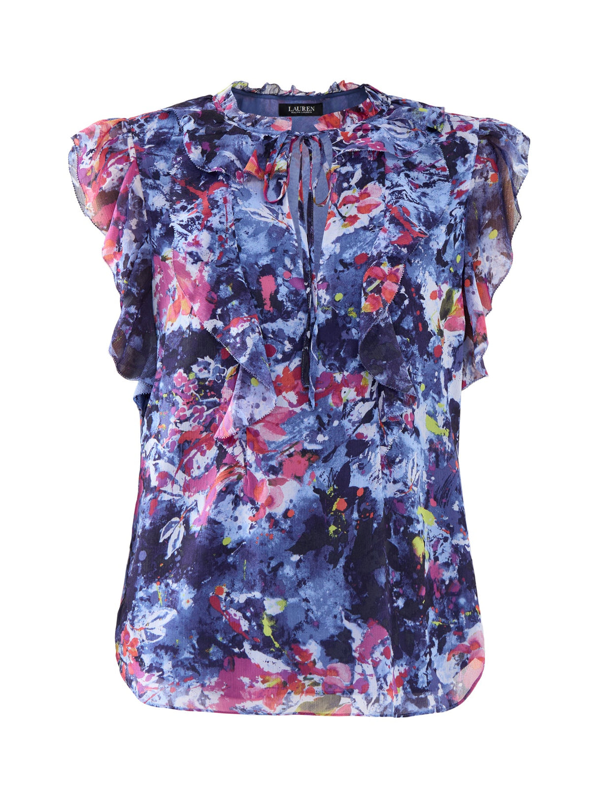 Perlette Floral Ruffle Blouse