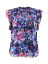 Perlette Floral Ruffle Blouse