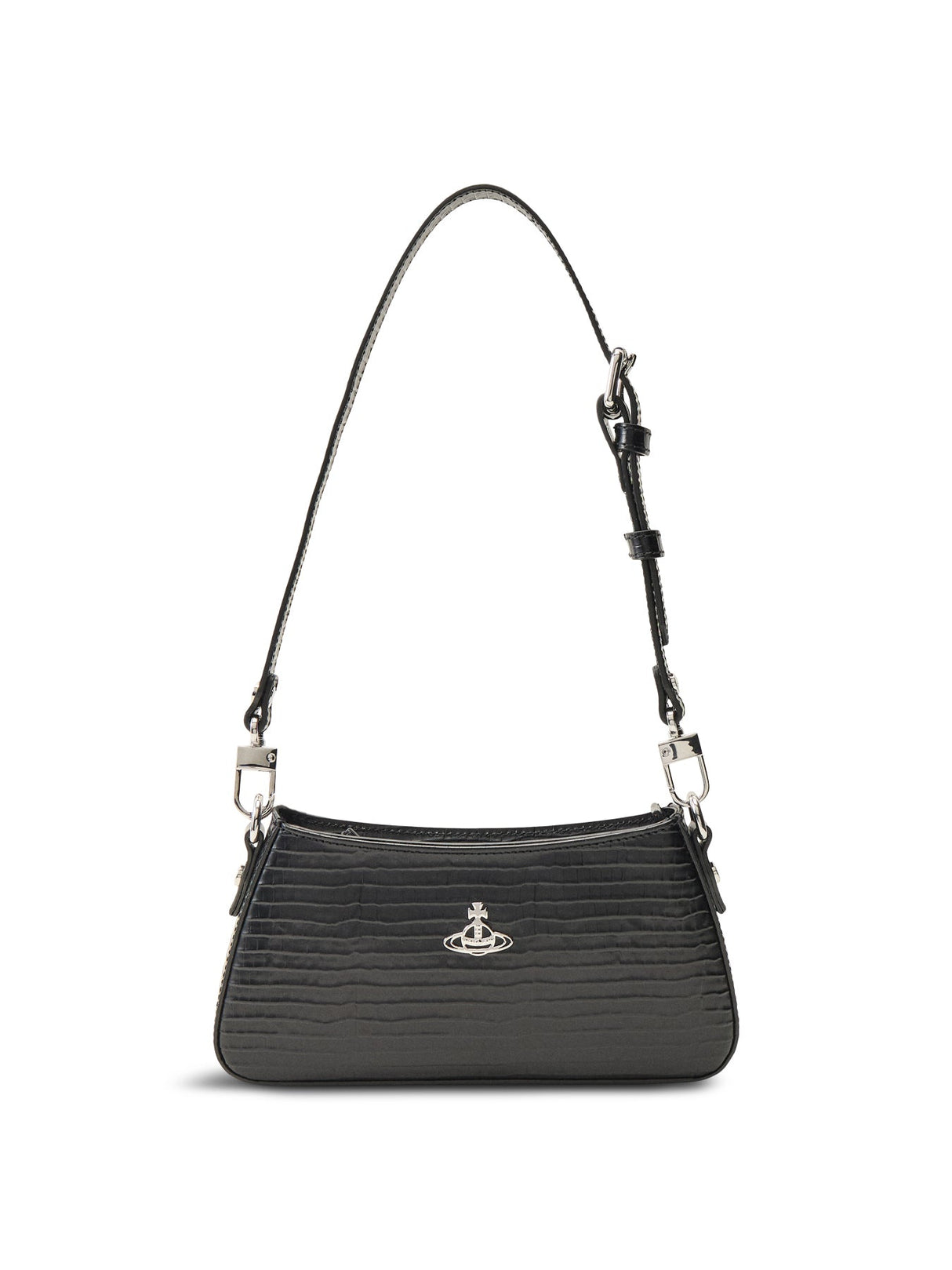 Tasha Mini Croc Embossed Shoulder Phone Bag