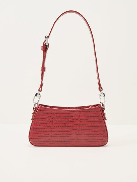 Tasha Mini Croc Embossed Shoulder Phone Bag