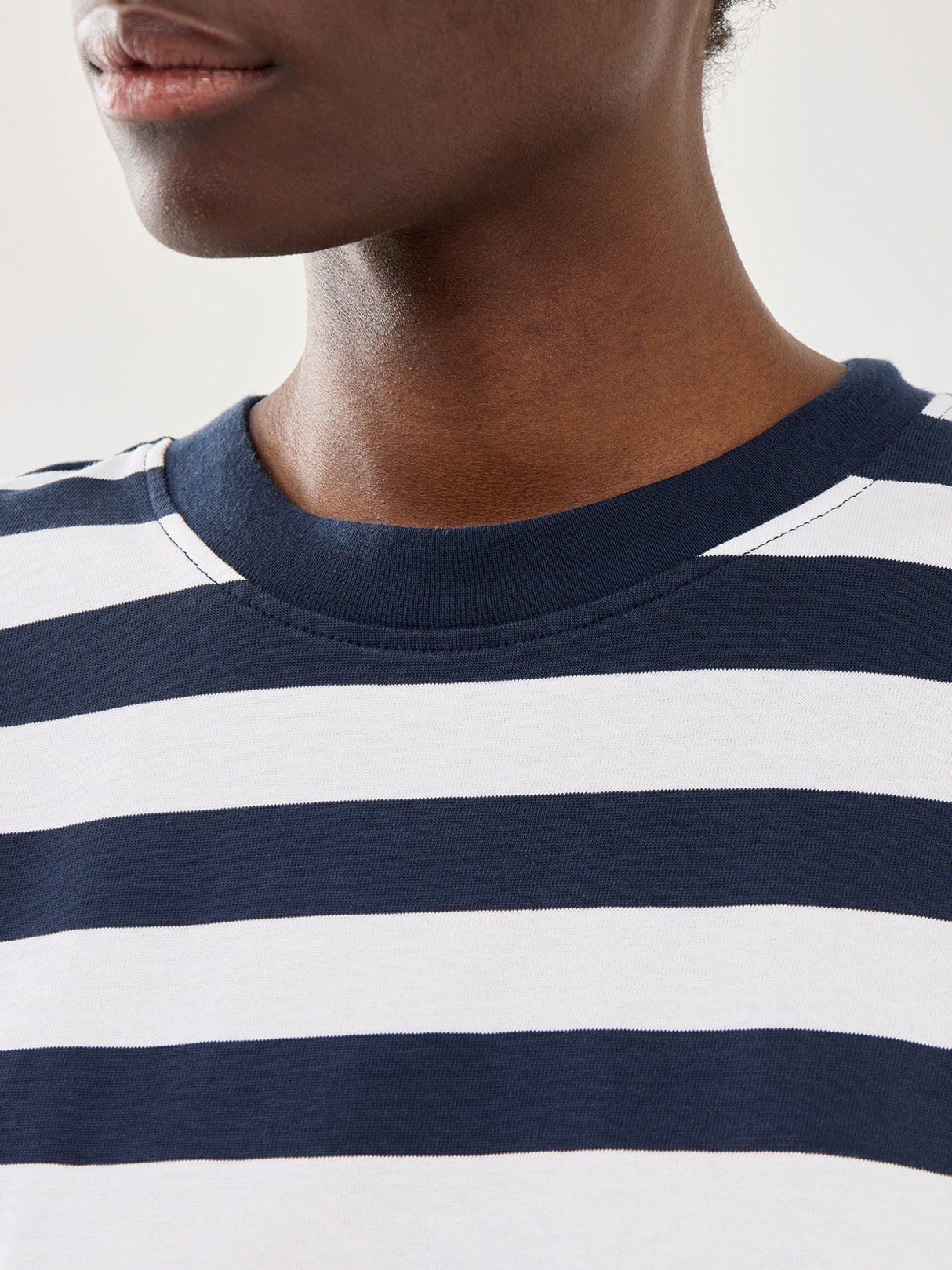 Essential Short Sleeve Striped Boxy Tee
