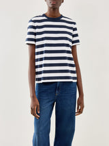 Essential Short Sleeve Striped Boxy Tee