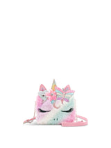 Gwen Faux Fur Crossbody Bag Bubble Gum