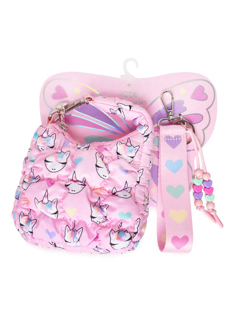 Quilted Mini Hobo Keychain Set