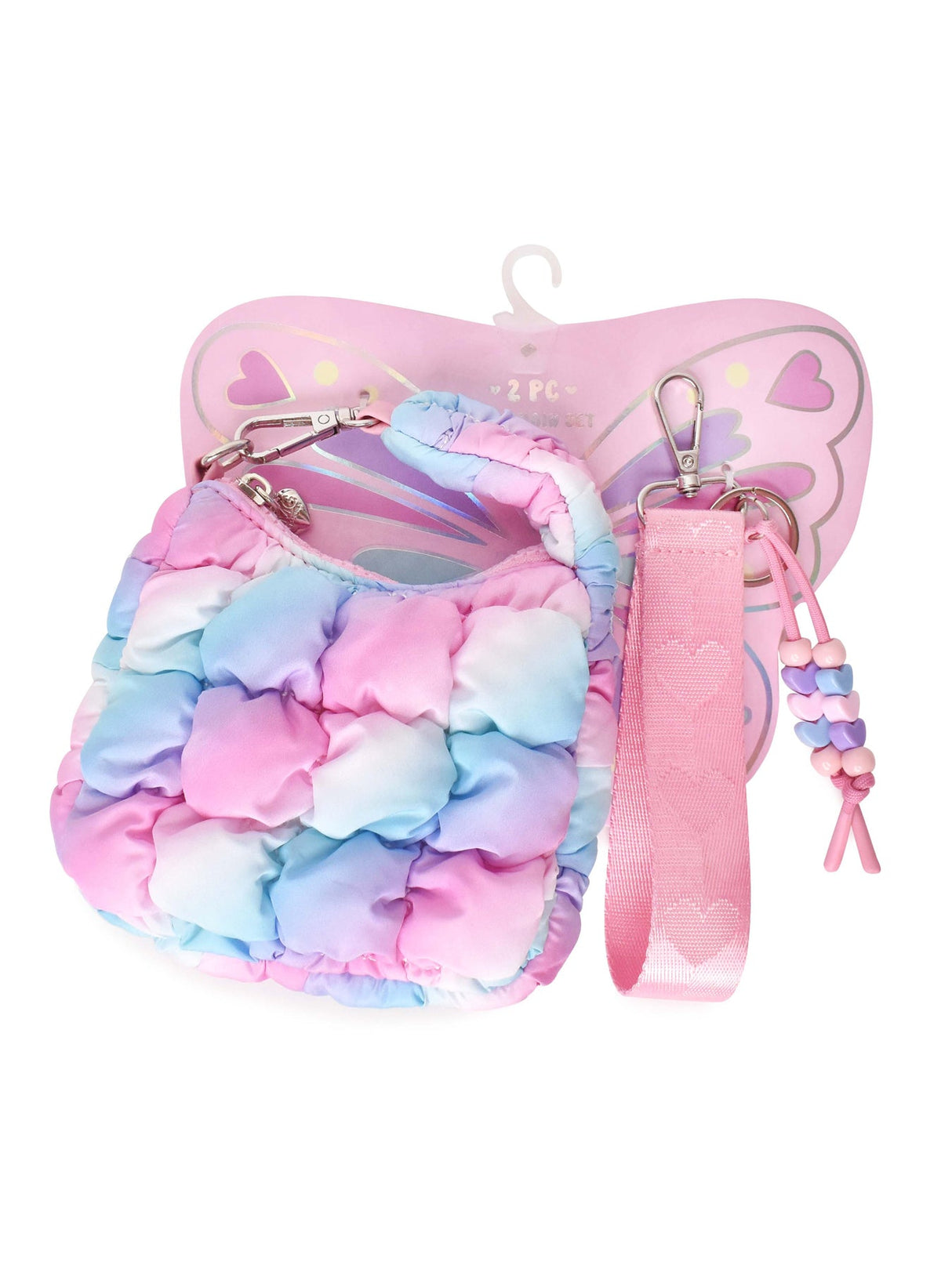 Quilted Mini Hobo Keychain Set