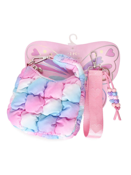 Quilted Mini Hobo Keychain Set