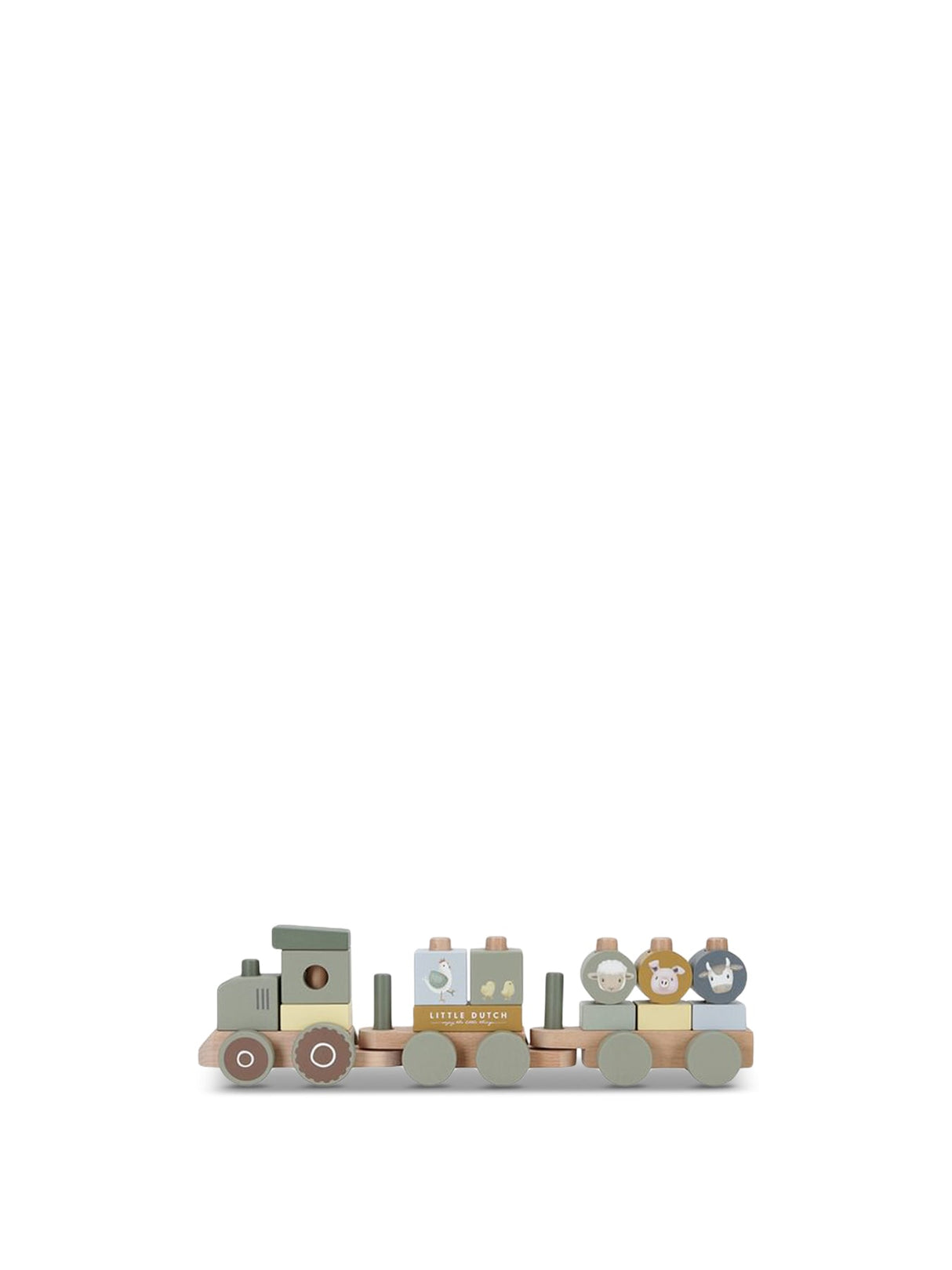 Little Farm Stacking Train Tractor Toy