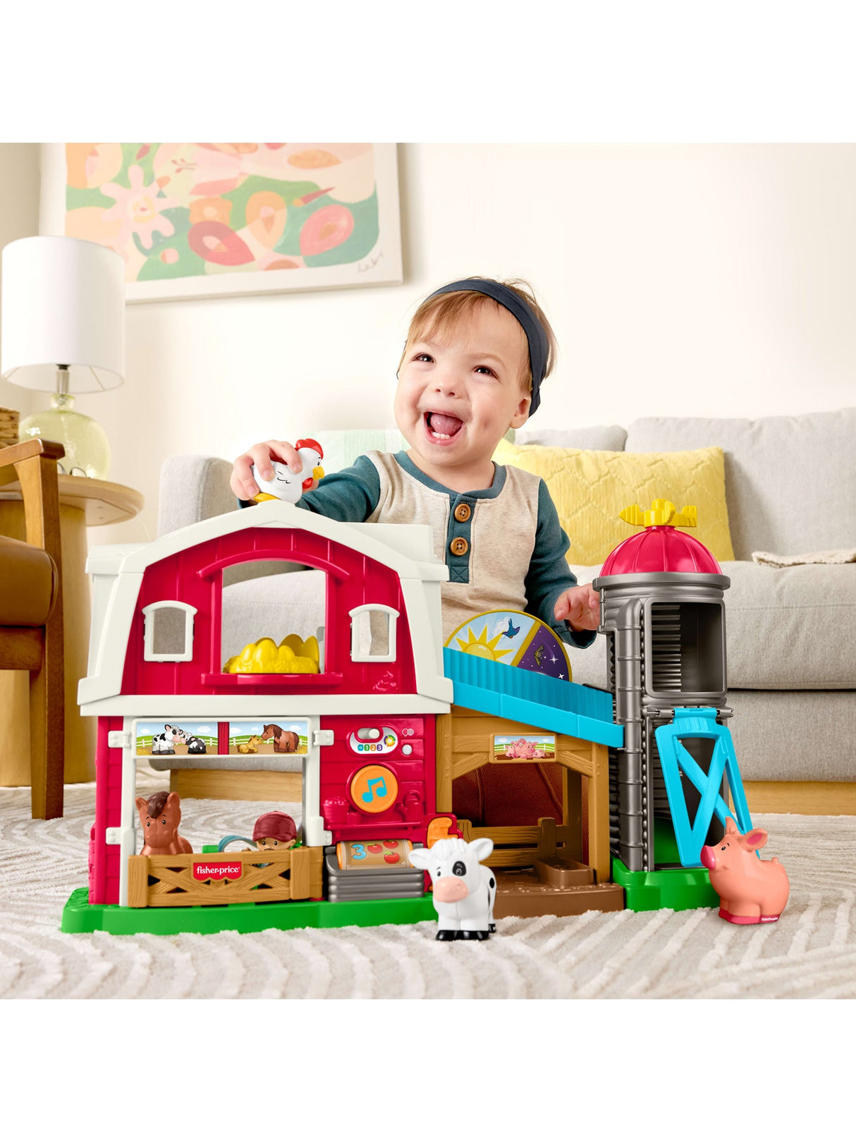 Little People Caring Fun Animals Farm Playset
