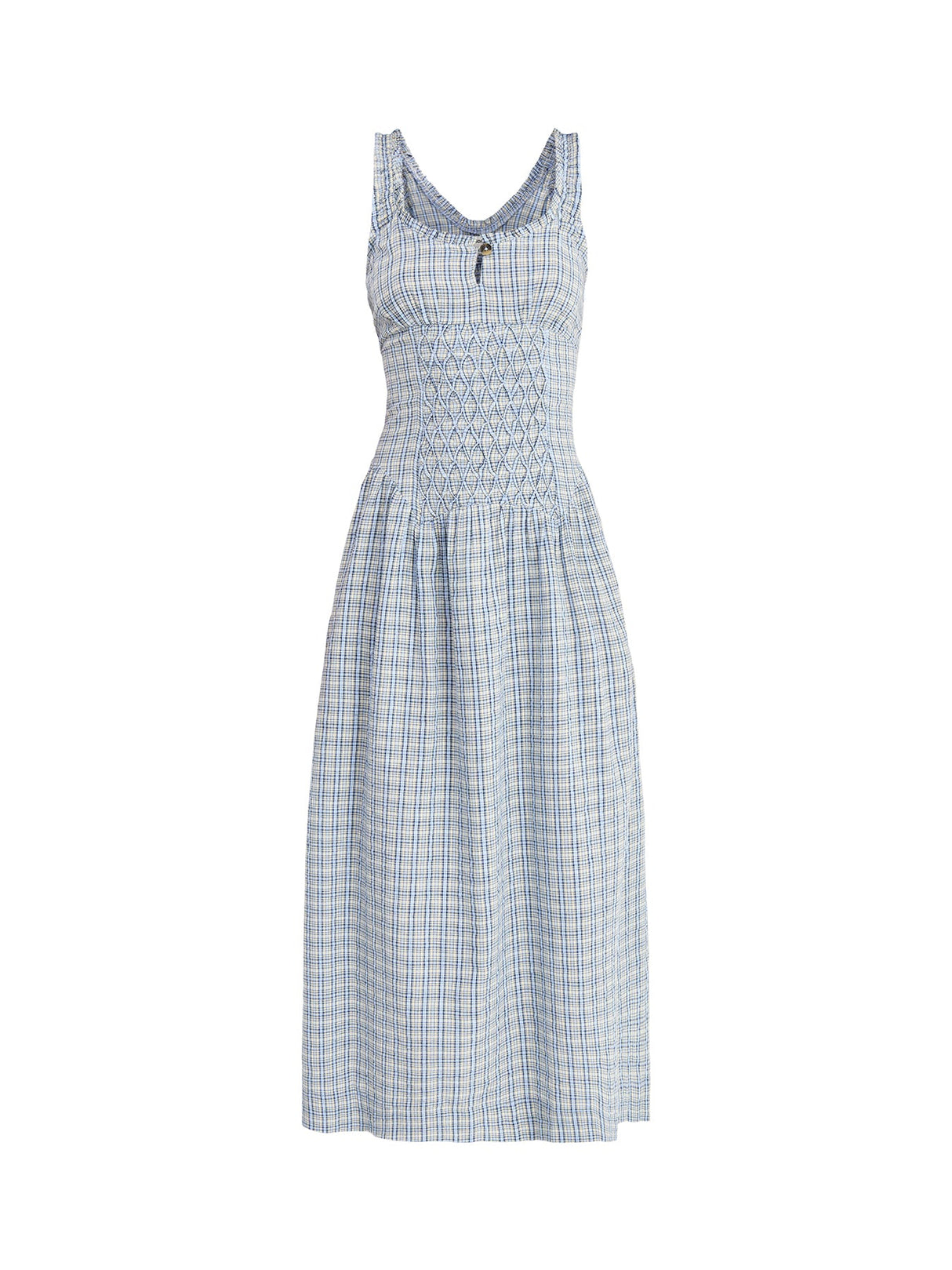 Mallory Midi Dress Cloudy Check