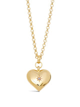 Large Gold Heart on Chunky Belcher Chain