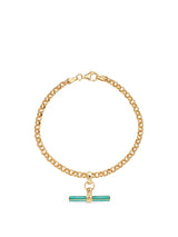 Turquoise Enamel T-bar Bracelet