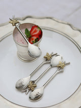 Set of Four Woodland Bee Coffee Spoons