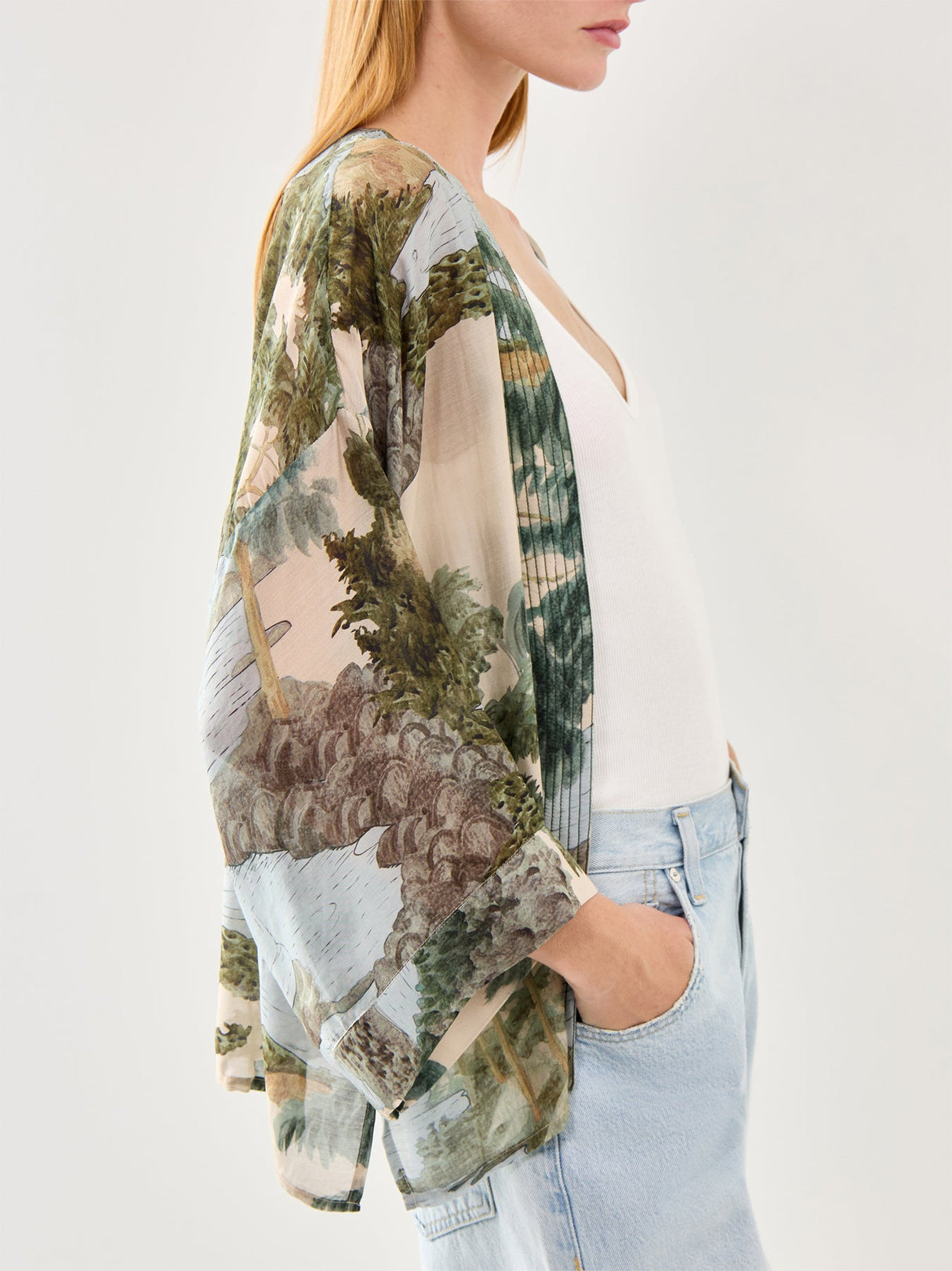 Rivers and Trees Short Kimono