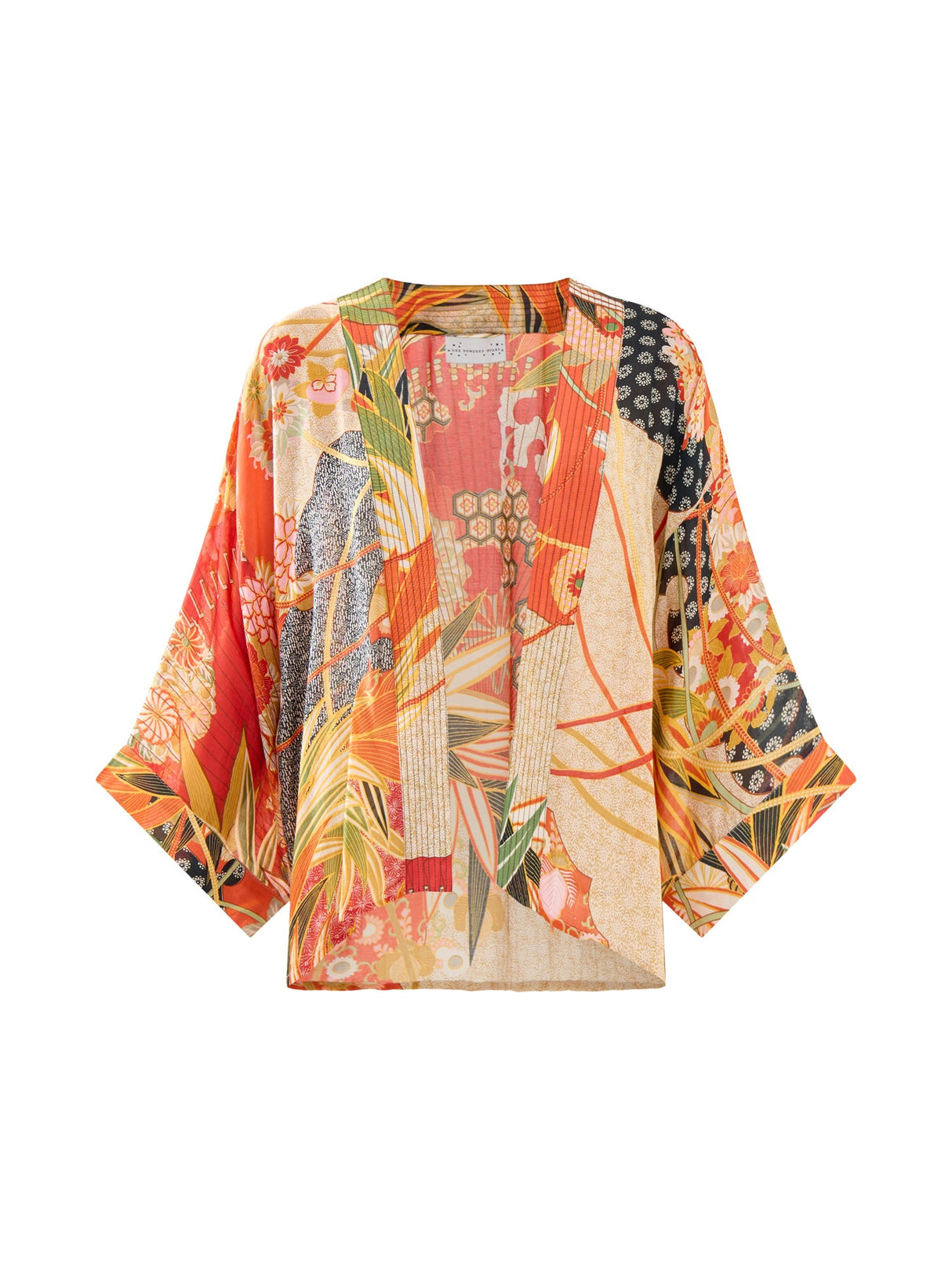 Fans Scarlet Short Kimono