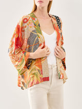 Fans Scarlet Short Kimono