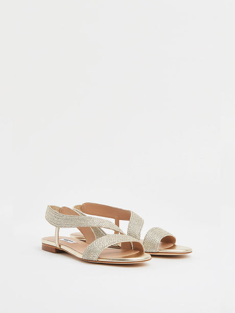 Metallic Rachel Flat Sandals