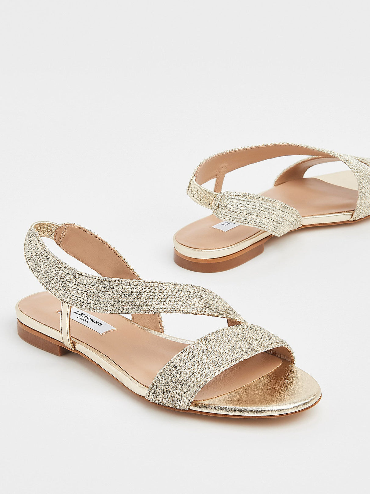 Metallic Rachel Flat Sandals