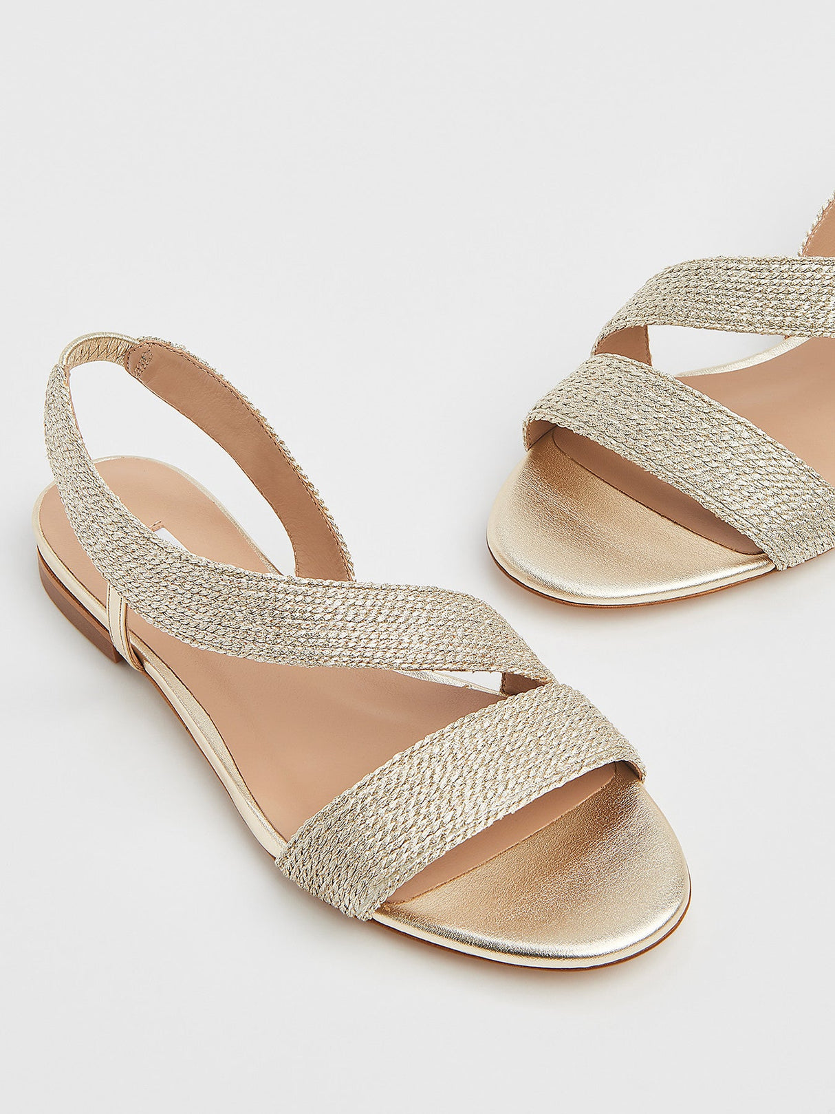 Metallic Rachel Flat Sandals
