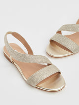 Metallic Rachel Flat Sandals