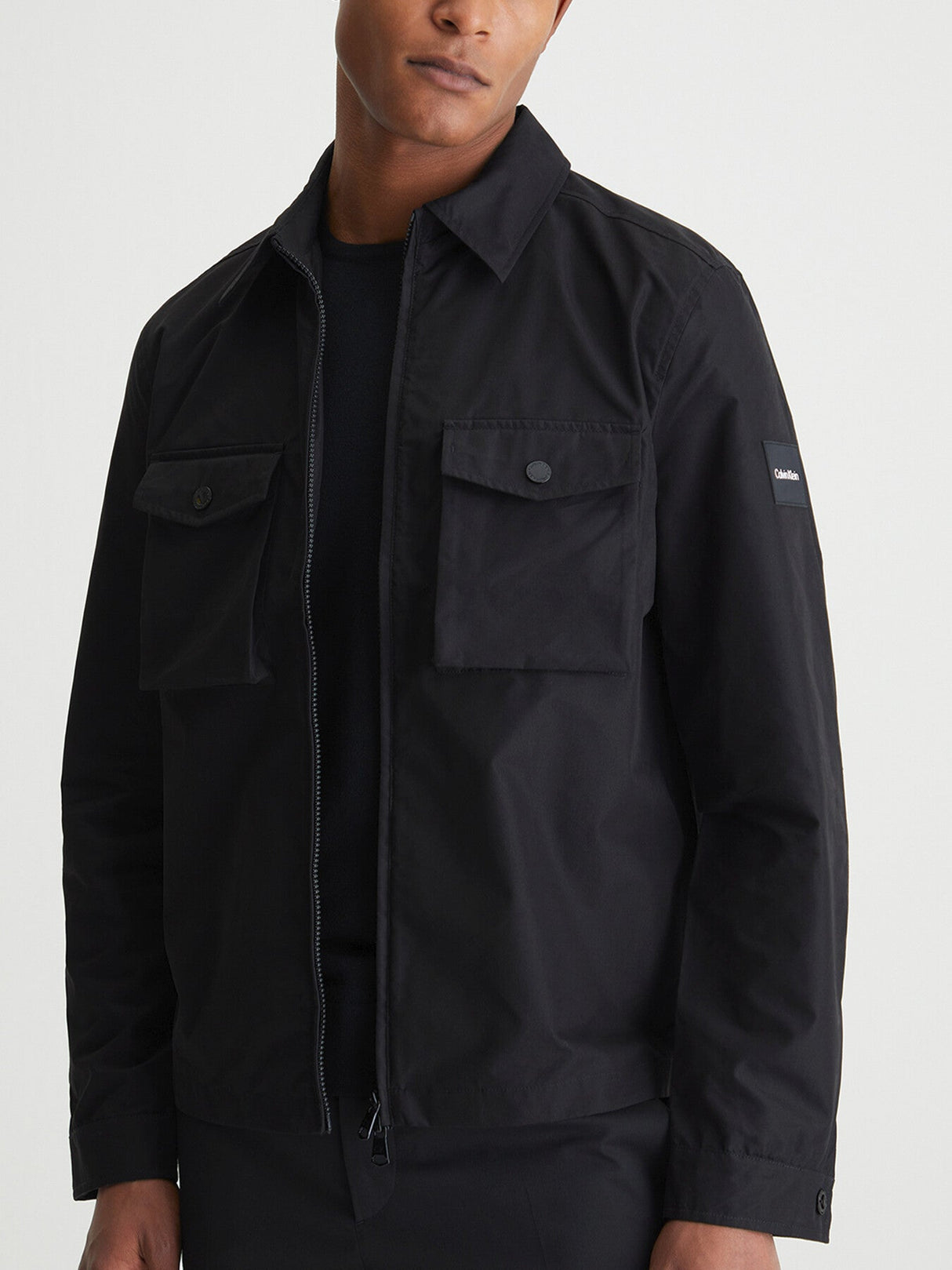 Zip Up Shirt Jacket