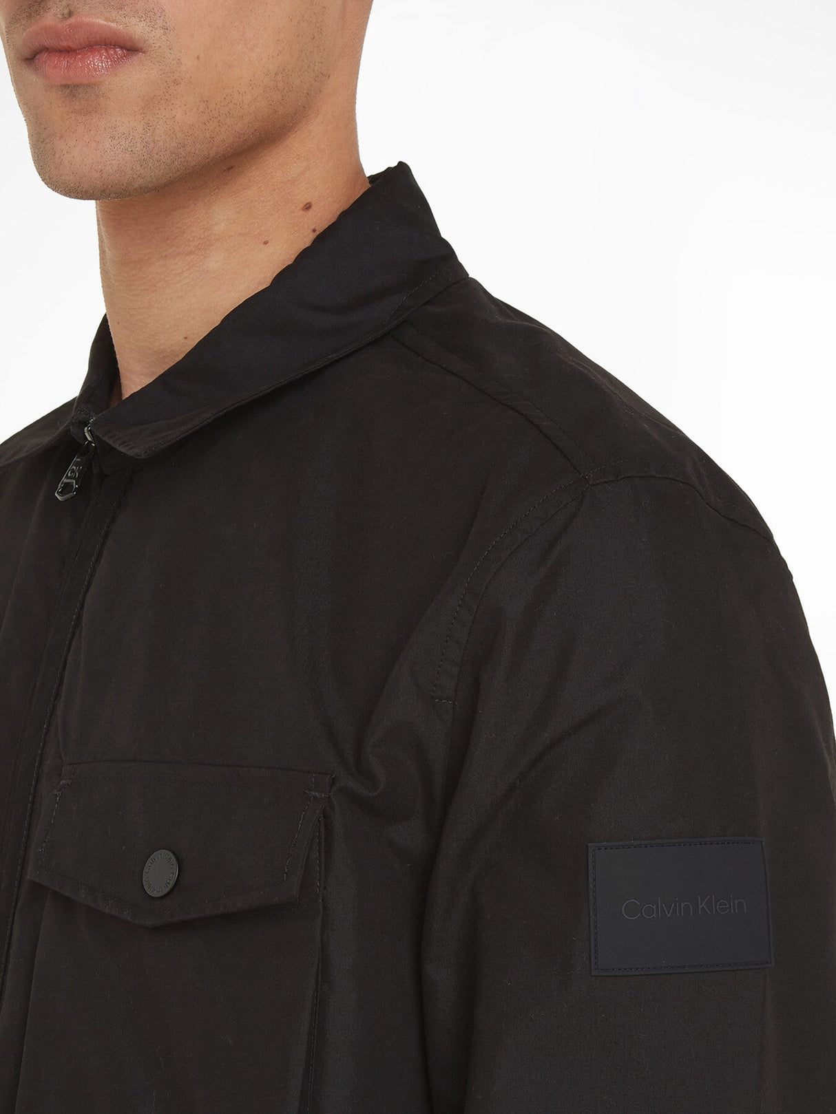 Zip Up Shirt Jacket