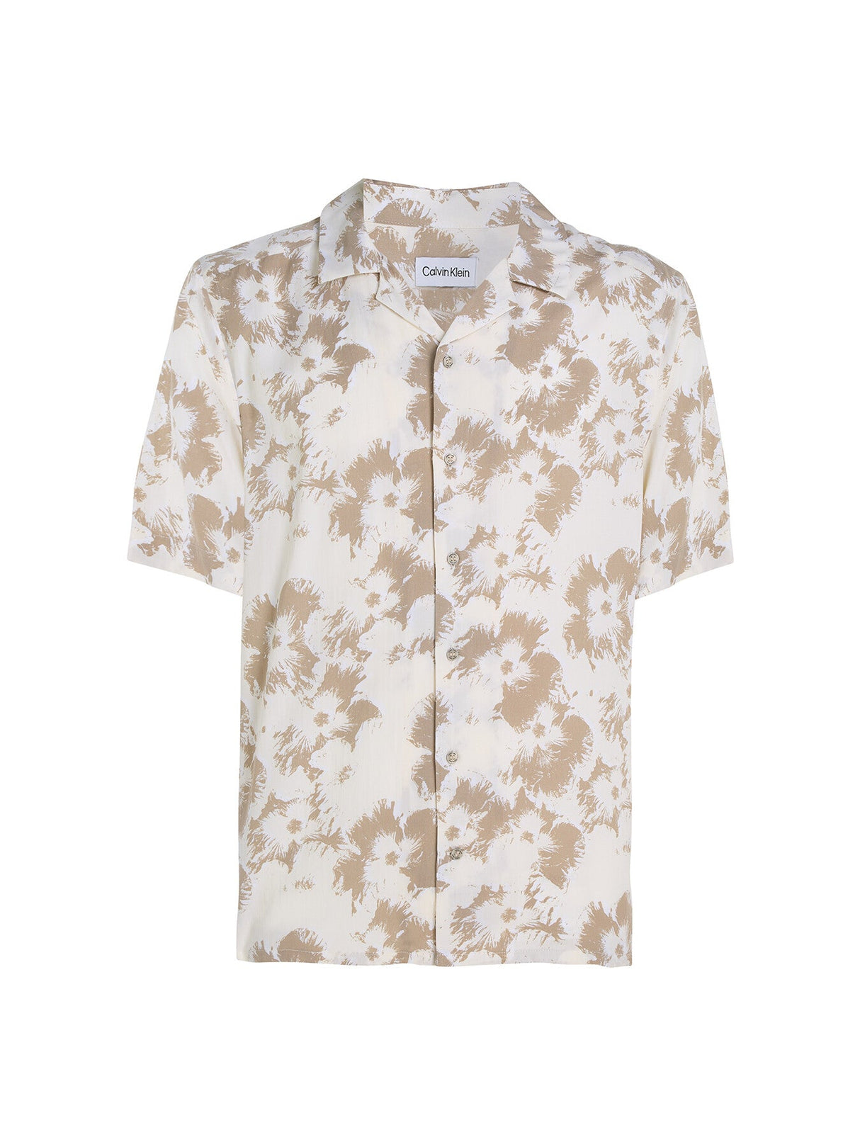 Floral Print Cuban Collar Shirt