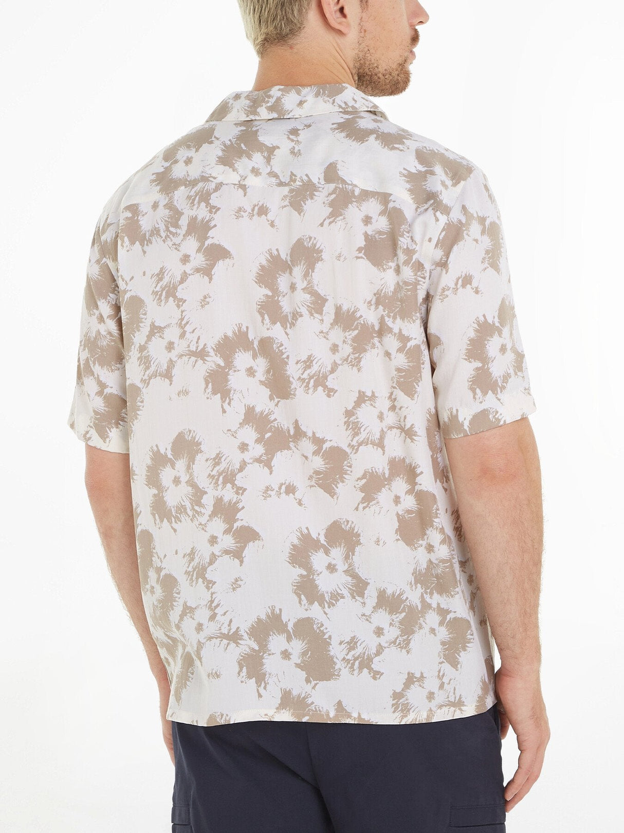 Floral Print Cuban Collar Shirt