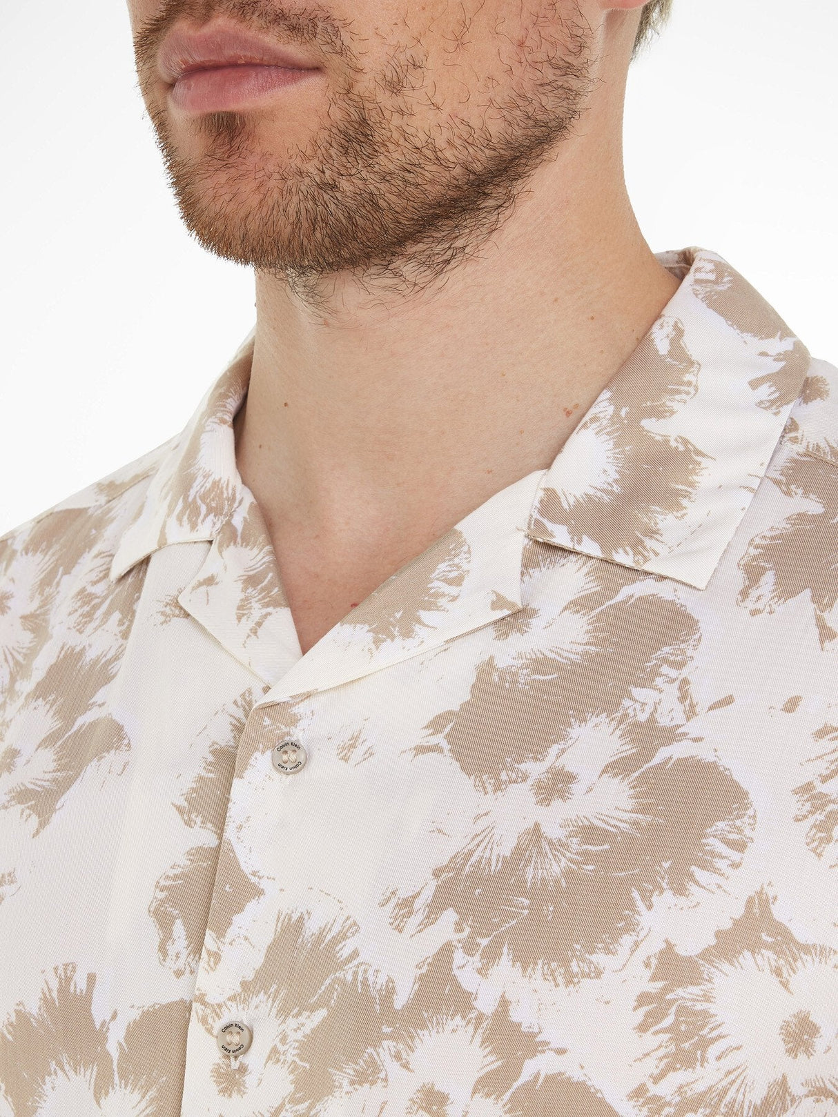 Floral Print Cuban Collar Shirt