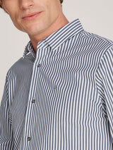 Poplin Stretch Striped Shirt