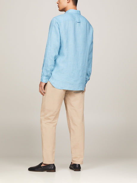 Pigment Dyed Linen Regular Fit Shirt