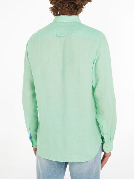 Pigment Dyed Linen Regular Fit Shirt