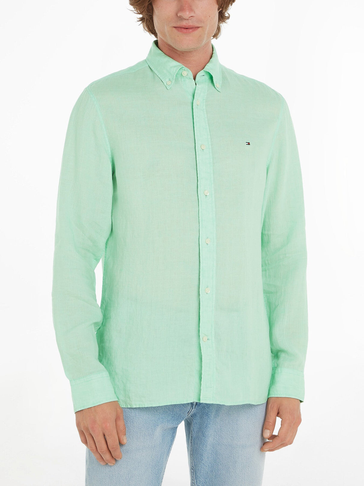 Pigment Dyed Linen Regular Fit Shirt