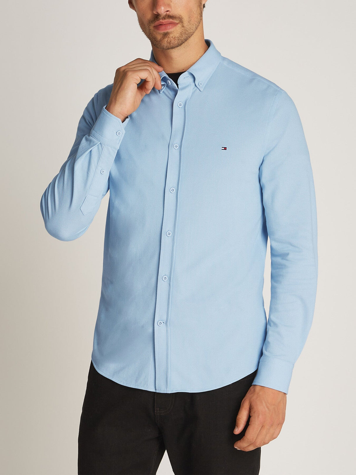 Slim Performance Pique Oxford Shirt